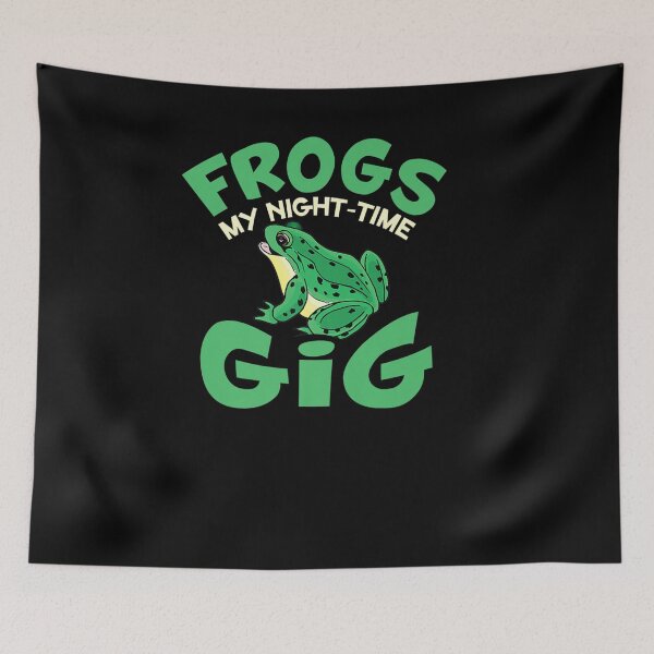 Item preview, FROGS MY NIGHTTIME GIG FUNNY FROG HUNTING HUNTER designed and sold by sobriowslen.