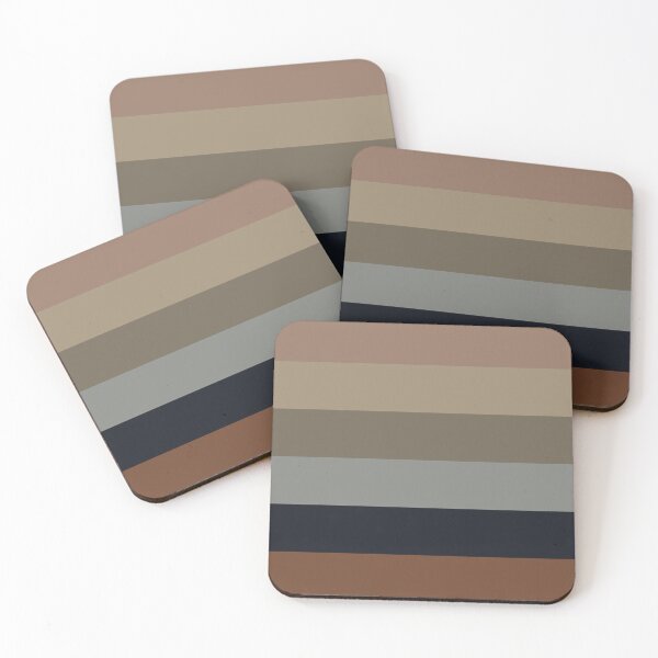 Item preview, Browns and Greys Horizontal Stripes 5748 designed and sold by Art in My Loft.