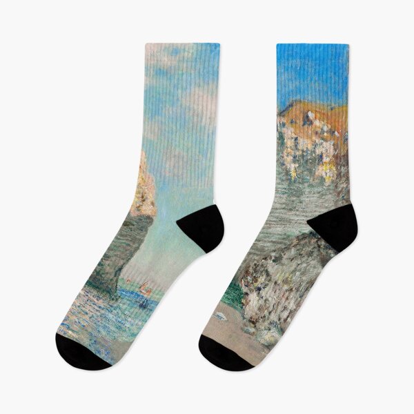 Item preview, Claude Monet's The Cliffs at Etretat (1885) famous painting ,The Manneport Rock Arch designed and sold by TeeARTHY.