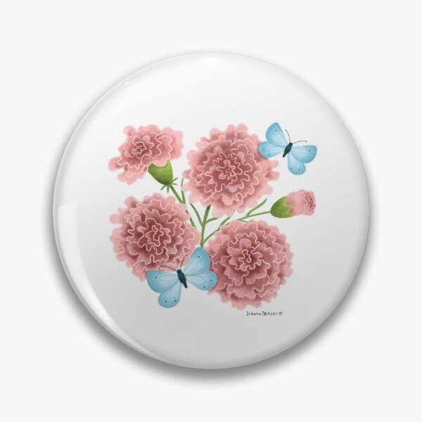 Item preview, Carnation Flowers and Butterflies designed and sold by julianamotzko.