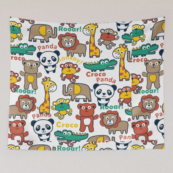 Item preview, Cute Animals Cartoon Patern designed and sold by hlohlohoa.