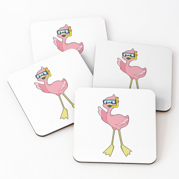 Item preview, Flamingo at Diving with Snorkel designed and sold by Snabdesign84.