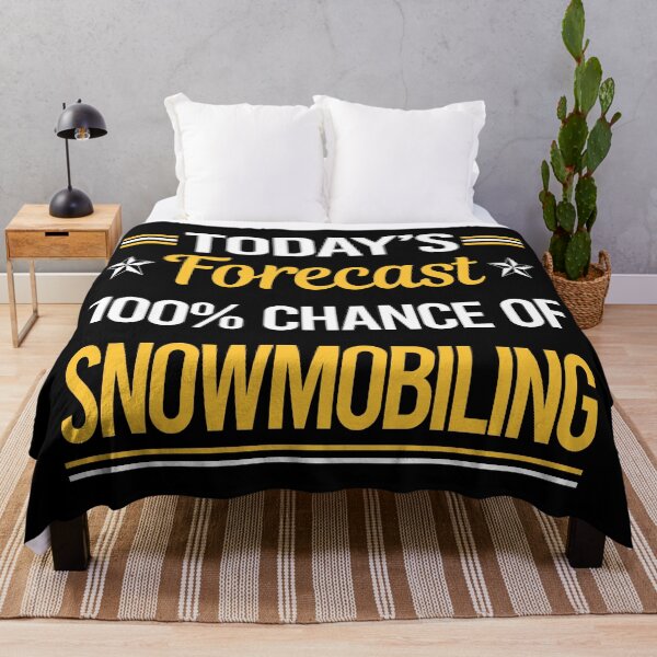 Item preview, Funny Today's Forecast Snowmobiling Snowmobile designed and sold by TroyaBrewer.