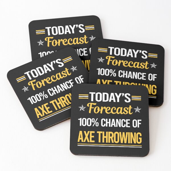 Item preview, Funny Today's Forecast Axe Throwing designed and sold by TroyaBrewer.