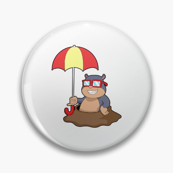 Item preview, Mole at Raining with Umbrella designed and sold by Snabdesign84.