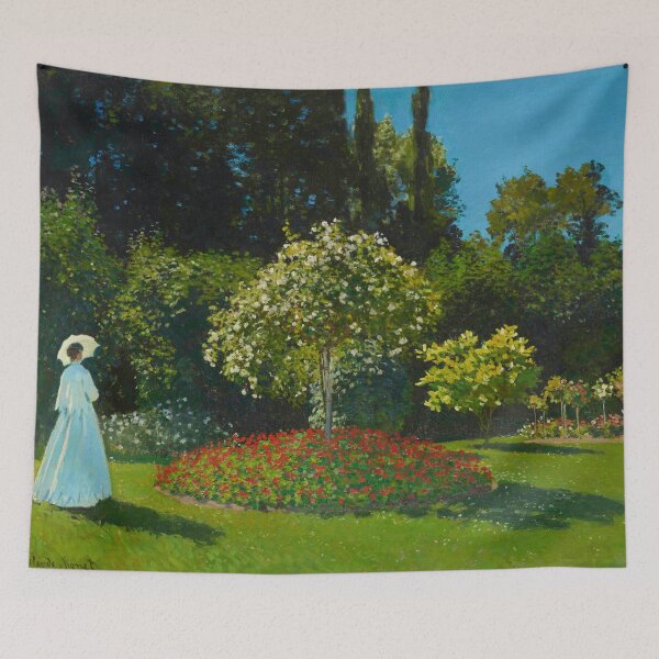 Item preview, Lady in the garden Claude Monet  garden botanical designed and sold by TeeARTHY.