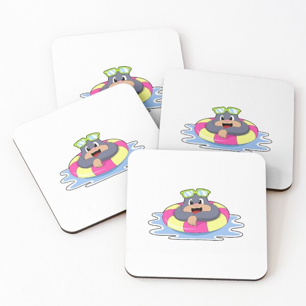 Item preview, Mole at Swimming with Swim ring designed and sold by Snabdesign84.