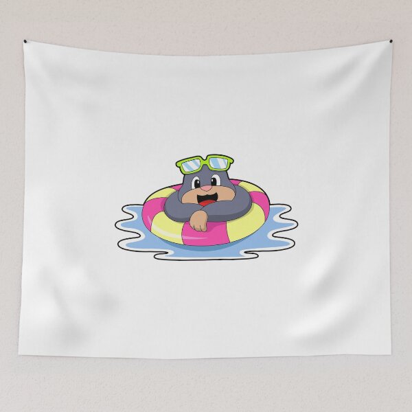 Item preview, Mole at Swimming with Swim ring designed and sold by Snabdesign84.
