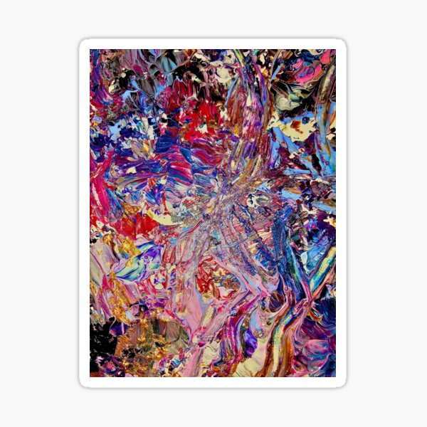 Alice in Wonderland Abstract Art Sticker