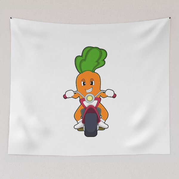 Item preview, Carrot as Biker with Motorcycle designed and sold by Snabdesign84.