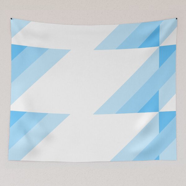 Item preview, A horizontal frame with blue stripes corner design.  designed and sold by Giree07.