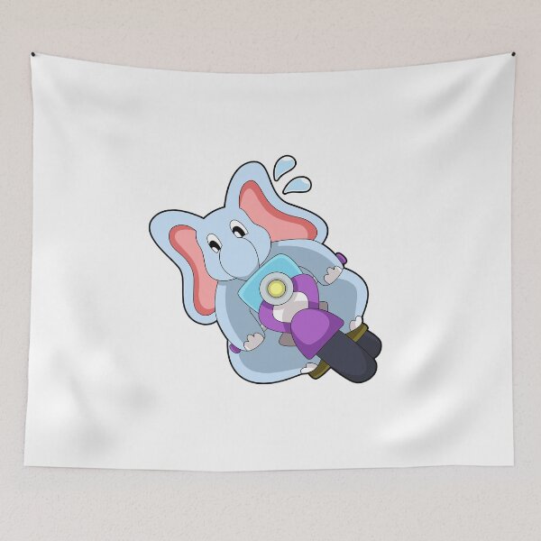 Item preview, Elephant as Biker with Motorcycle designed and sold by Snabdesign84.