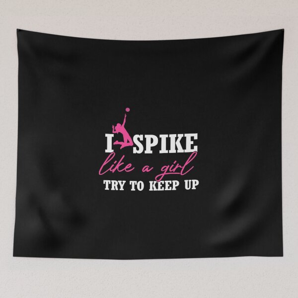 Item preview, I Spike The Ball Like A Girl Beach Volleyball Sport Lover Premium T-Shirt designed and sold by marshacryjsy7.