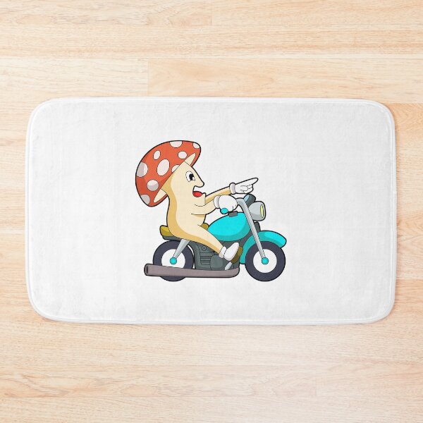 Aperçu de l'œuvre Mushroom as Biker with Motorcycle créée et vendue par Snabdesign84.