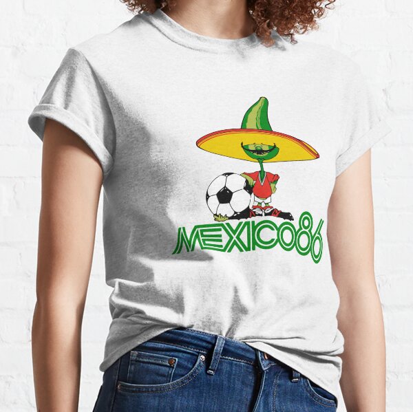 Mexiko 86 Piqué-Druck Classic T-Shirt