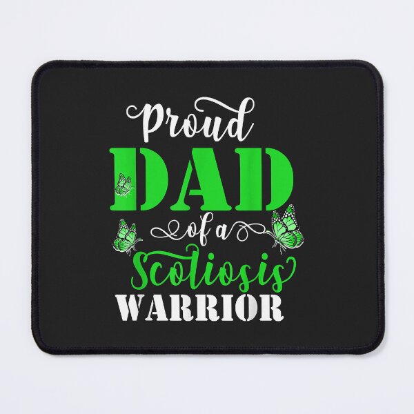 Item preview, Proud Dad Of A Scoliosis Warrior Green Ribbon Butterfly designed and sold by Corelli87.