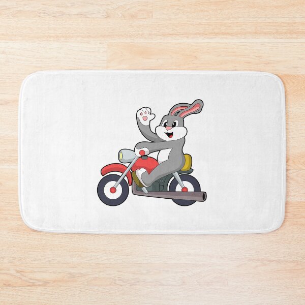 Item preview, Rabbit as Biker with Motorcycle designed and sold by Snabdesign84.