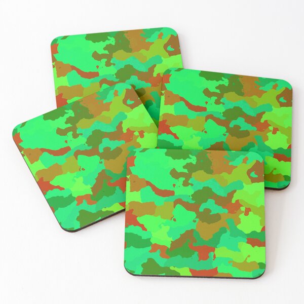 Item preview, Neon Green Camouflage designed and sold by TotallyRetroArt.
