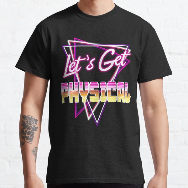 Old Store Stock Vintage & Original 1980's Let's Get Physical T-Shirt Transfer 
