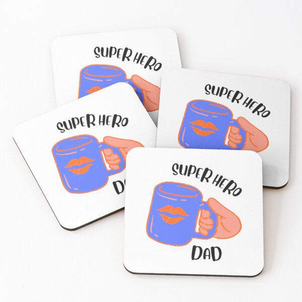 Item preview, Super Hero Dad with Big Kiss ,Happy Fathers Day , designed and sold by DeeCeeFashion.