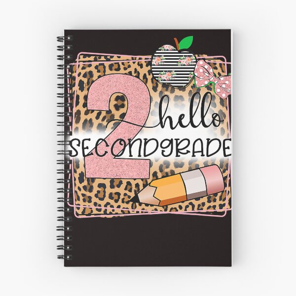 Item preview, Hello Second Grade Leopard print 2nd Grade Back To School  designed and sold by carentifnp38.