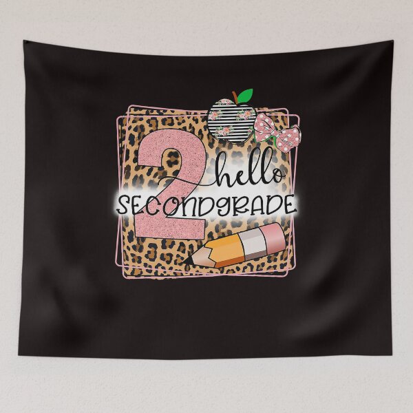 Item preview, Hello Second Grade Leopard print 2nd Grade Back To School  designed and sold by carentifnp38.