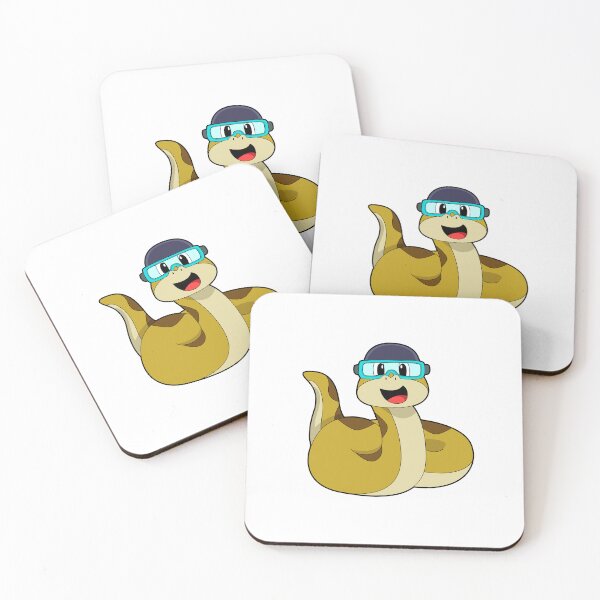Item preview, Snake with Swimming goggles designed and sold by Snabdesign84.