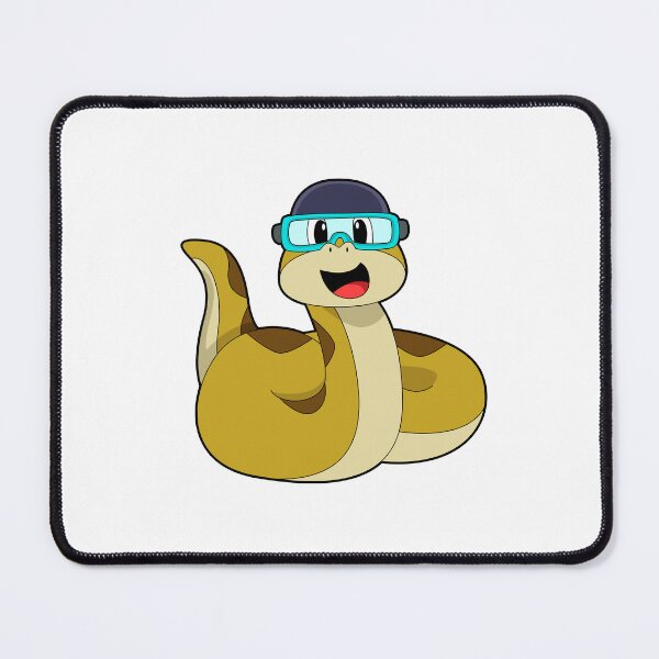 Item preview, Snake with Swimming goggles designed and sold by Snabdesign84.