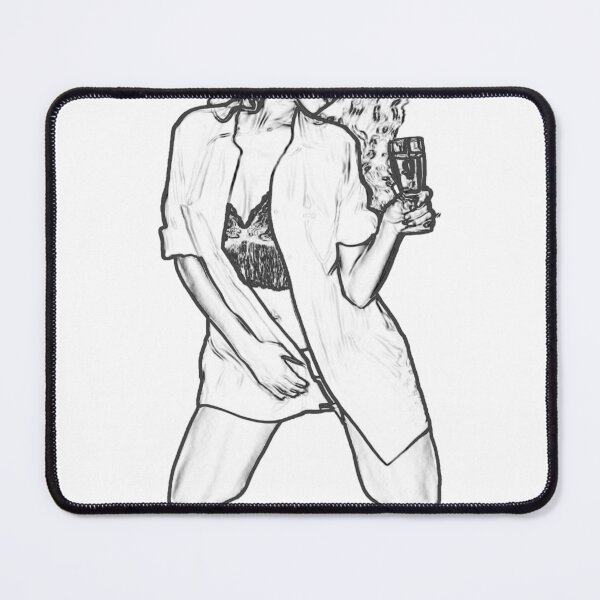 Item preview, girl with a glass of wine designed and sold by 4artmanage.