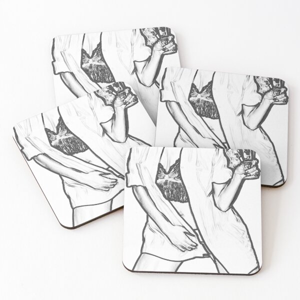 Item preview, girl with a glass of wine designed and sold by 4artmanage.