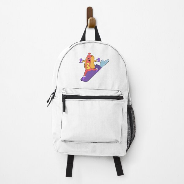 Artikelvorschau, Hotdog als Snowboarder mit Snowboard entworfen und verkauft von Snabdesign84.