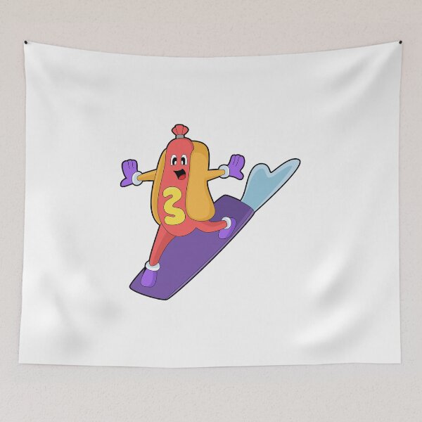 Item preview, Hotdog as Snowboarder with Sonowboard designed and sold by Snabdesign84.
