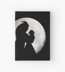 Silhouette der Schönheit und des Tieres Notizbuch