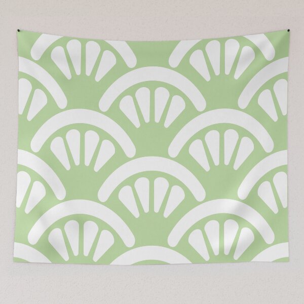 Item preview, Tea Green Batik Fans designed and sold by Makanahele.