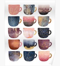 Pretty Coffee Cups 2 Poster