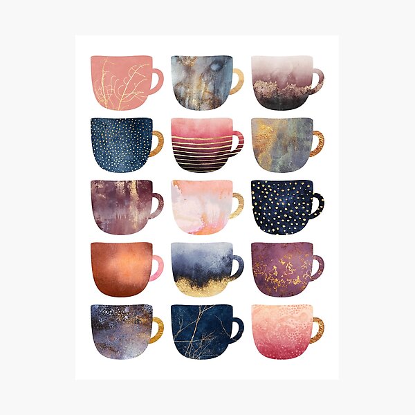 Pretty Coffee Cups 2 Photographic Print