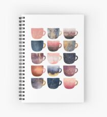 Pretty Coffee Cups 2 Spiral Notebook