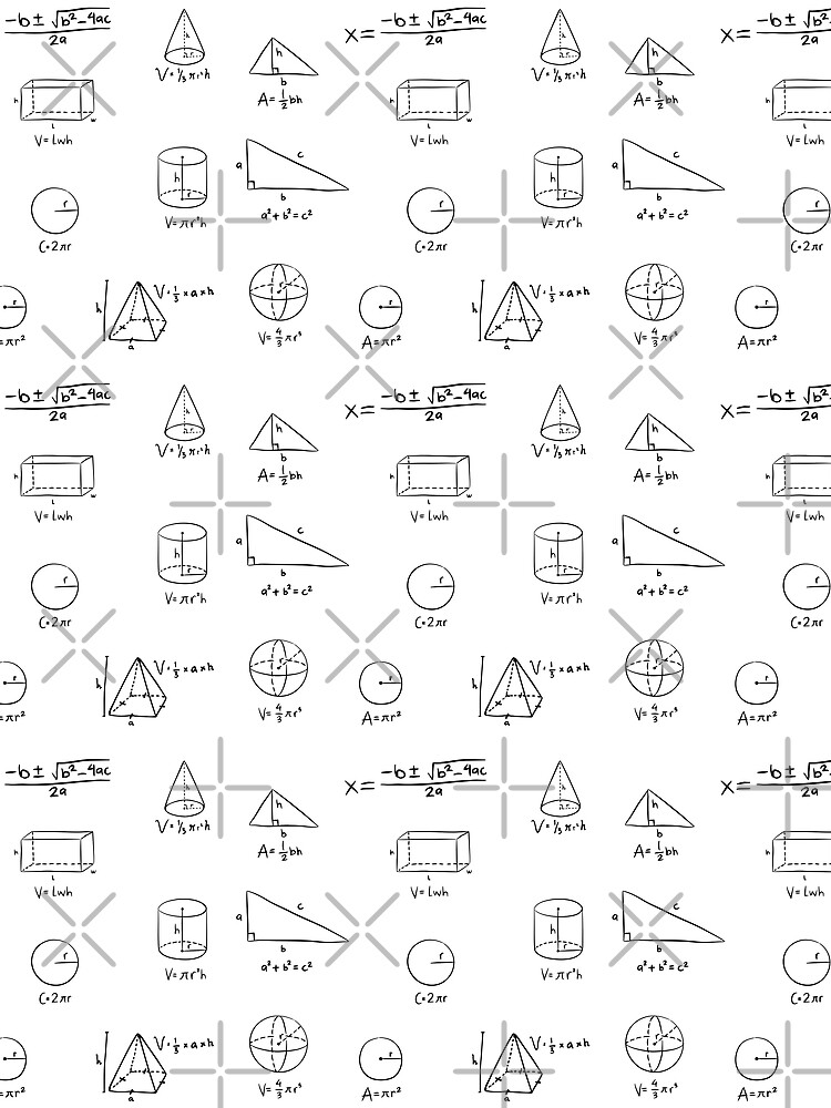 Thumbnail 3 of 3, Scarf, Quadratic Equation Math equations Math formulas designed and sold by CherieTree.