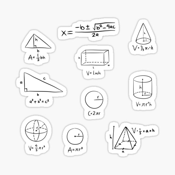 Sticker: Mathematischen Formeln