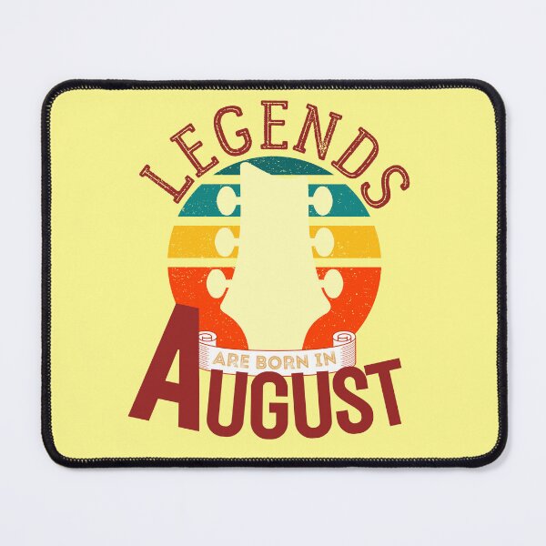 Item preview, Legends Are Born In August Guitarist Birthday Gift designed and sold by 12BarTees.