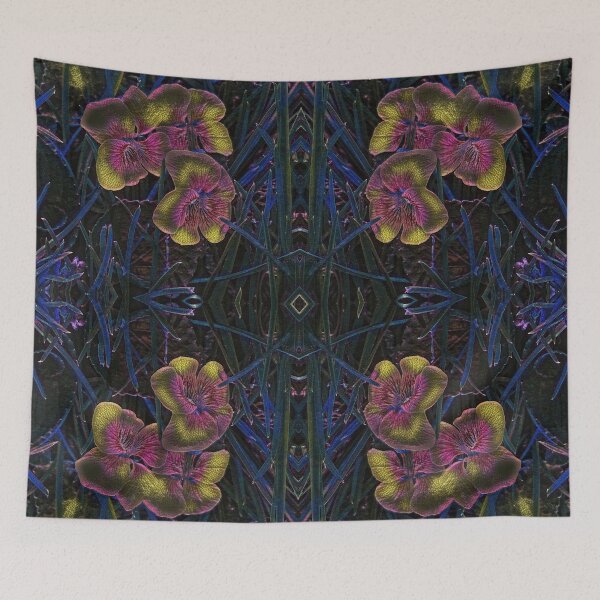 Item preview, Nightshade Gold Wild Violets Pattern  designed and sold by SunshineWalker.