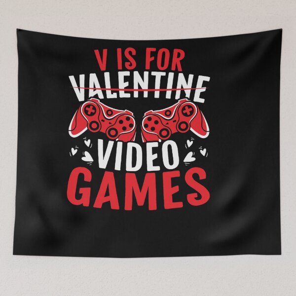 Item preview, V IS FOR VIDEO GAMES GIFT FOR A BOYFRIEND VALENTINE FAN designed and sold by sobriowslen.