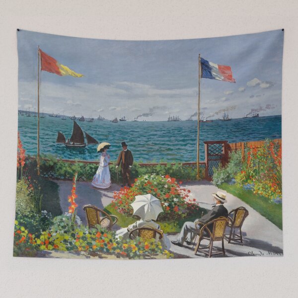 Aperçu de l'œuvre Jardin à Sainte-Adresse (1867) par Claude Monet sainte-adresse monet créée et vendue par TeeARTHY.