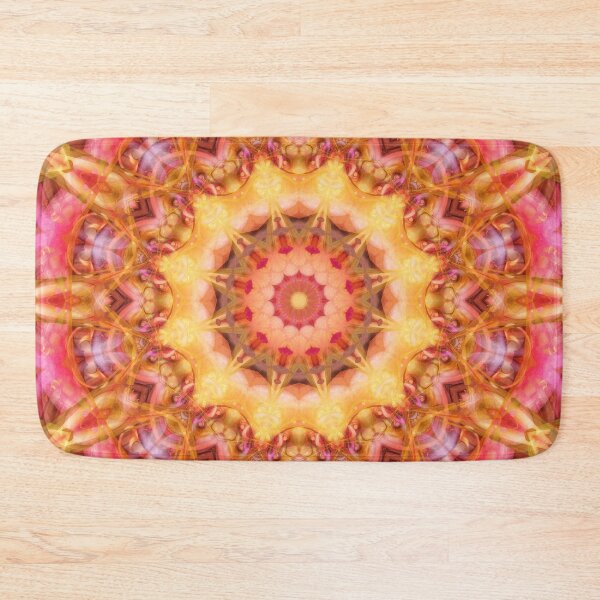 Item preview, Be Free Mandala in Pink, Yellow and Purple designed and sold by Kelly Dietrich Mandala & Fractal Art.
