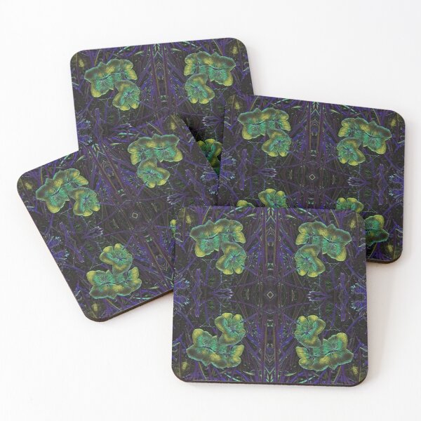 Item preview, Nightshade Yellow-Green Wild Violets Pattern  designed and sold by SunshineWalker.