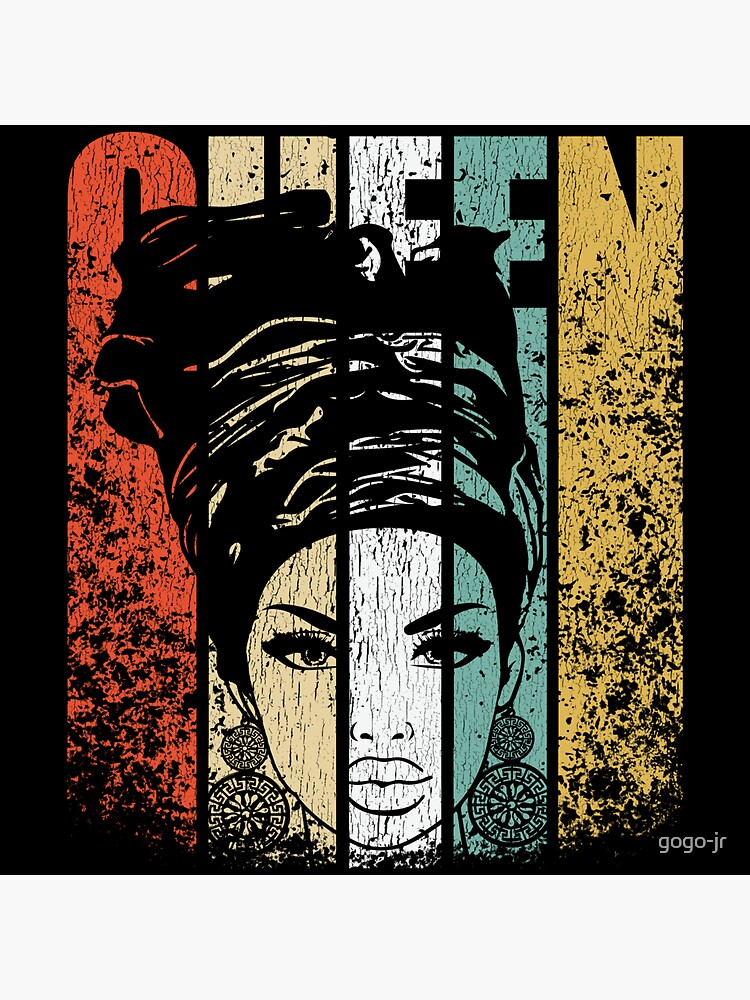 African American Educated Strong Black Woman Queen Sticker By Gogo Jr