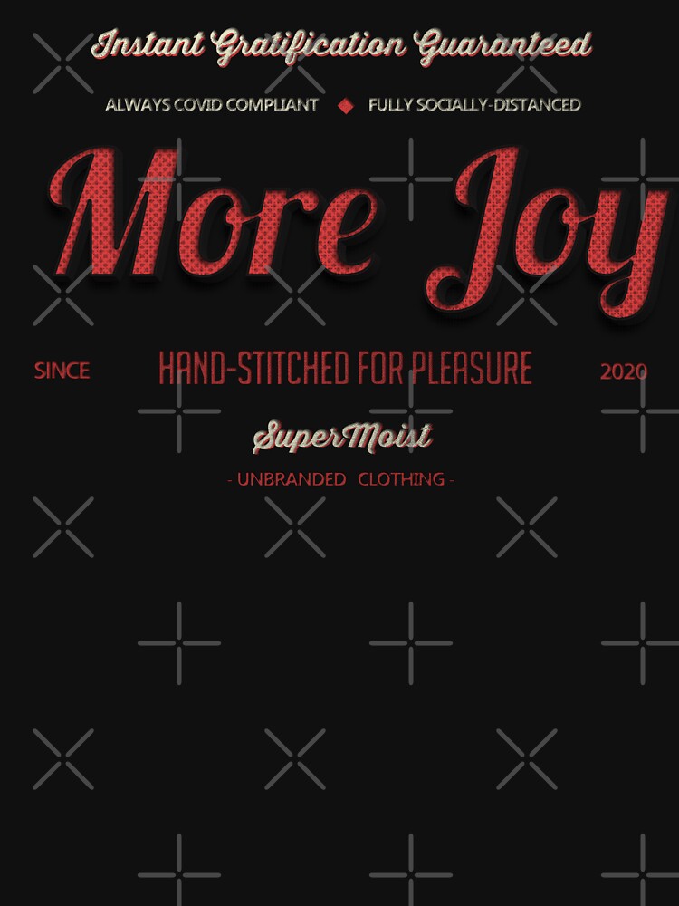 Thumbnail 3 of 3, Fitted V-Neck T-Shirt, More Joy - Immediate Satisfaction Guaranteed designed and sold by BenCowanArt.