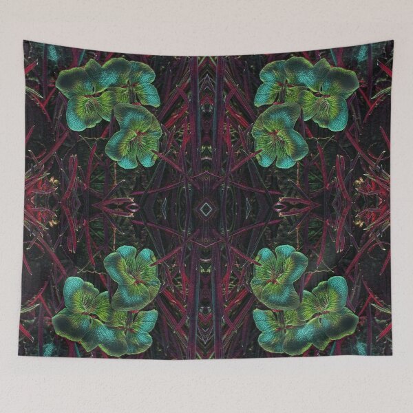 Item preview, Nightshade Greens Wild Violets Pattern  designed and sold by SunshineWalker.
