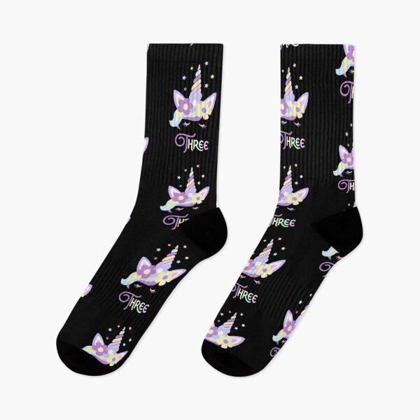 Item preview, Girls Unicorn Birthday 3rd - Three designed and sold by Mercheesy.