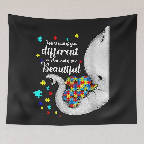 Item preview, What Makes You Different Elephant Mom Autism Child Awareness designed and sold by Corelli87.